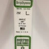 Evergreen 292 - .080" (2.0MM) OPAQUE WHITE POLYSTYRENE ANGLE -Bachmann shop EVG292 bagged scaled