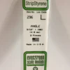 Evergreen 296 - .188" (4.8MM) OPAQUE WHITE POLYSTYRENE ANGLE -Bachmann shop EVG296 bagged scaled