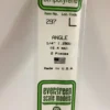 Evergreen 297 - .250" (6.3MM) OPAQUE WHITE POLYSTYRENE ANGLE -Bachmann shop EVG297 bagged scaled