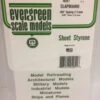 Evergreen 4051 - .050" OPAQUE WHITE POLYSTYRENE CLAPBOARD SIDING -Bachmann shop EVG4051 bagged scaled