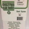 Evergreen 4101 - .100" OPAQUE WHITE POLYSTYRENE CLAPBOARD SIDING -Bachmann shop EVG4101 bagged scaled