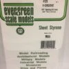 Evergreen 4125 - .125" OPAQUE WHITE POLYSTYRENE V GROOVE SIDING -Bachmann shop EVG4125 bagged scaled