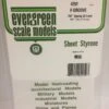 Evergreen 4250 - .250" OPAQUE WHITE POLYSTYRENE V GROOVE SIDING -Bachmann shop EVG4250 bagged scaled