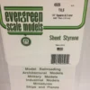 Evergreen 4505 - 1/4" X 1/4" OPAQUE WHITE POLYSTYRENE SQUARE TILE -Bachmann shop EVG4505 bagged scaled