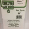 Evergreen 4516 - 1/4" X 1/4" OPAQUE WHITE POLYSTYRENE SIDEWALK -Bachmann shop EVG4516 bagged scaled
