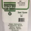 Evergreen 4523 - .040" X .375 OPAQUE WHITE POLYSTYRENE STANDING SEAM ROOF -Bachmann shop EVG4523 bagged scaled