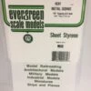 Evergreen 4530 - .125" OPAQUE WHITE POLYSTYRENE CORRUGATED SIDING -Bachmann shop EVG4530 bagged scaled