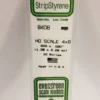 Evergreen 8408 - .043" X .090" / 1.1MM X 2.3MM OPAQUE WHITE POLYSTYRENE HO -Bachmann shop EVG8408 bagged scaled