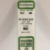 Evergreen 8412 - .043" X .135" / 1.1MM X 3.4MM OPAQUE WHITE POLYSTYRENE HO -Bachmann shop EVG8412 bagged scaled