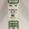 Evergreen 8608 - .066" X .090" / 1.7MM X 2.3MM OPAQUE WHITE POLYSTYRENE HO -Bachmann shop EVG8608 bagged scaled