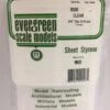 Evergreen 9006 - .010" CLEAR ORIENTED POLYSTYRENE SHEET -Bachmann shop EVG9006 bagged scaled