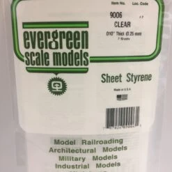 Evergreen 9006 - .010" CLEAR ORIENTED POLYSTYRENE SHEET