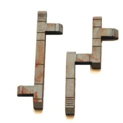 HO Scale Detail Ductwork For Building Rooftops Or Walls Finished 2 Pack