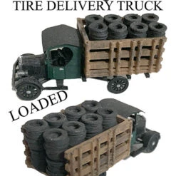 HO Scale 1920's-30's Era Vehicles, The Tire Delivery Truck, Finished