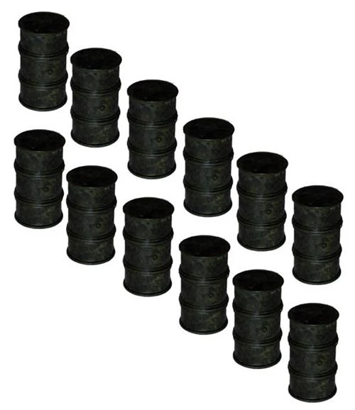 HO Scale Detail Oil Drums 12 Pack Individual Drums, Finished 3 HO Scale Detail Oil Drums 12 Pack Individual Drums, Finished