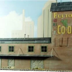 O Scale 3D Background Fulton Fruit Shippers WAREHOUSE Scene